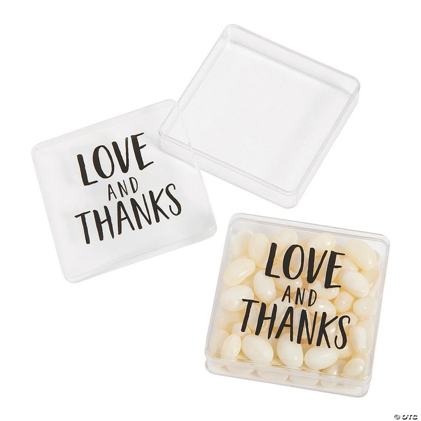 New ๐ฅ Love & Thanks Square Favor Containers - 50 Pc. ๐ฅฐ 1 New ๐ฅ Love & Thanks Square Favor Containers - 50 Pc. ๐ฅฐ