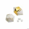 New 😍 Marble Geometric Favor Boxes - 24 Pc. ✔️