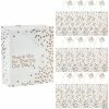 Outlet 🛒 Medium Gold Dot Wedding Thank You Paper Gift Bags with Tags - 12 Pc. 👏