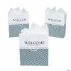 Flash Sale ⌛ Medium Nautical Welcome Wedding Gift Bags with Tags - 12 Pc. ✔️