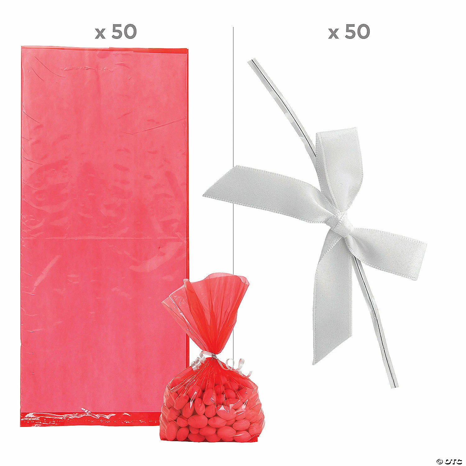 Best deal β€οΈ Medium Red Cellophane Bags with White Bow Kit for 50 π₯ 2 Best deal β€οΈ Medium Red Cellophane Bags with White Bow Kit for 50 π₯ - Image 2
