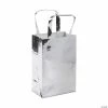 Deals 👍 Medium Silver Foil Gift Bags - 12 Pc. 🔔