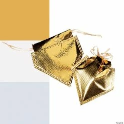 Buy 🔥 Metallic Drawstring Favor Bags - 12 Pc. ⌛