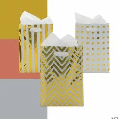 Promo 🔔 Metallic Goody Bags - 24 Pc. ❤️