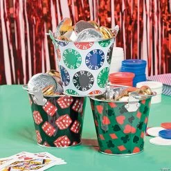 Cheap 🧨 Mini Casino Pails - 12 Pc. 🥰 -Party Bags & Containers Shop mini casino pails 12 pc 3 7506 a02