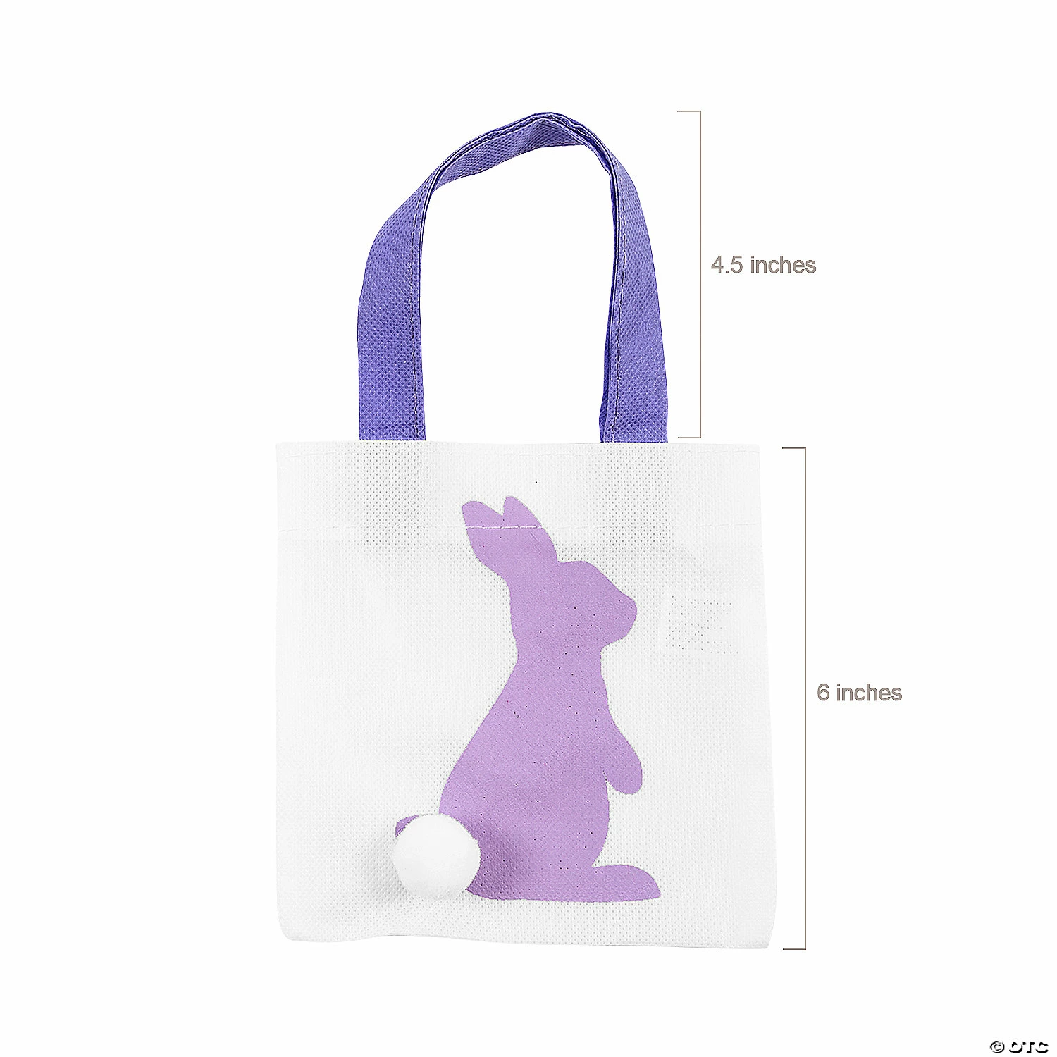 Outlet π Mini Easter Bunny Silhouette Nonwoven Tote Bags -12 Pc. π 2 Outlet π Mini Easter Bunny Silhouette Nonwoven Tote Bags -12 Pc. π - Image 2