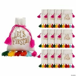 Top 10 💯 Mini Fiesta Canvas Drawstring Bags - 3 Pc. 🎉