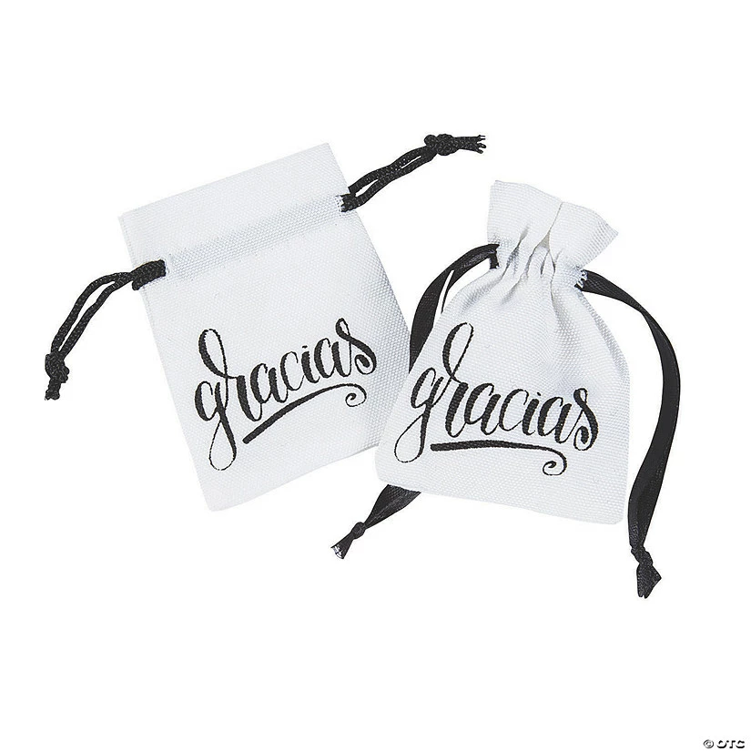 Deals ๐ Mini Gracias Drawstring Favor Bags - 12 Pc. ๐งจ 1 Deals ๐ Mini Gracias Drawstring Favor Bags - 12 Pc. ๐งจ