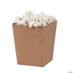Hot Sale 🛒 Mini Kraft Paper Popcorn Boxes - 24 Pc. ⌛