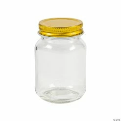 Flash Sale โญ Mini Mason Favor Jars with Gold Lid โ 12 Pc. ๐ฏ