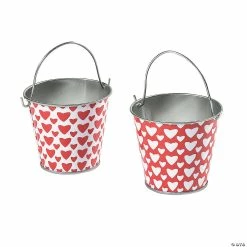 Hot Sale π Mini Valentineβs Day Favor Pails - 12 Pc. β€οΈ