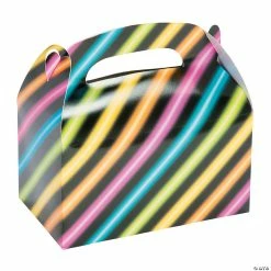 Deals 👏 Neon Glow Party Treat Boxes - 12 Pc. 🎉