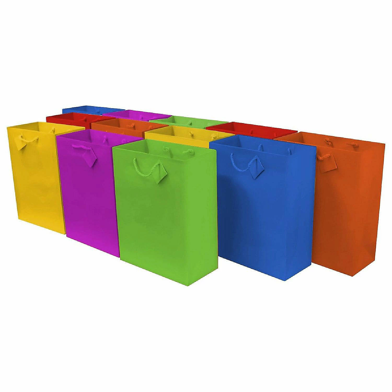 Budget π OccasionALL- Large Multi-Color Neon Paper Gift Bags with Handles for π Birthday Parties 12 Pack 10x5x13 π 1 Budget π OccasionALL- Large Multi-Color Neon Paper Gift Bags with Handles for π Birthday Parties 12 Pack 10x5x13 π