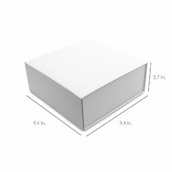 Party Bags & Containers Shop -Party Bags & Containers Shop occasionall white collapsible magentic box with lid closure for birthday parties 1 pack 9 4x9 4x3 714247556 a01NOWA