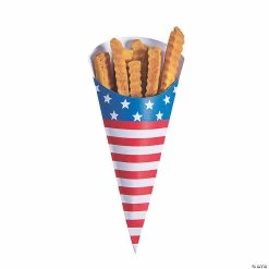 Promo ⌛ Patriotic French Fry Holder Treat Bags - 12 Pc. 💯