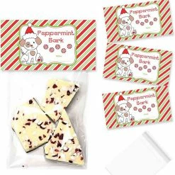 New ⭐ Peppermint Bark Bag Toppers 40pc. by AmandaCreation 🤩