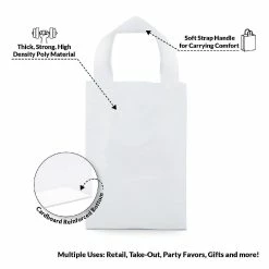 Best Sale ⭐ Plastic Bags with Handles - 10x5x13 Inch 100 Pack Medium Frosted White Gift Bags with Cardboard Bottom, Merchandise, Small Business, Boutiques, Take Out 🎁 6 Best Sale ⭐ Plastic Bags with Handles - 10x5x13 Inch 100 Pack Medium Frosted White Gift Bags with Cardboard Bottom, Merchandise, Small Business, Boutiques, Take Out 🎁 -Party Bags & Containers Shop plastic bags with handles 10x5x13 inch 100 pack medium frosted white gift bags with cardboard bottom merchandise small business boutiques take out14247453 a02NOWA