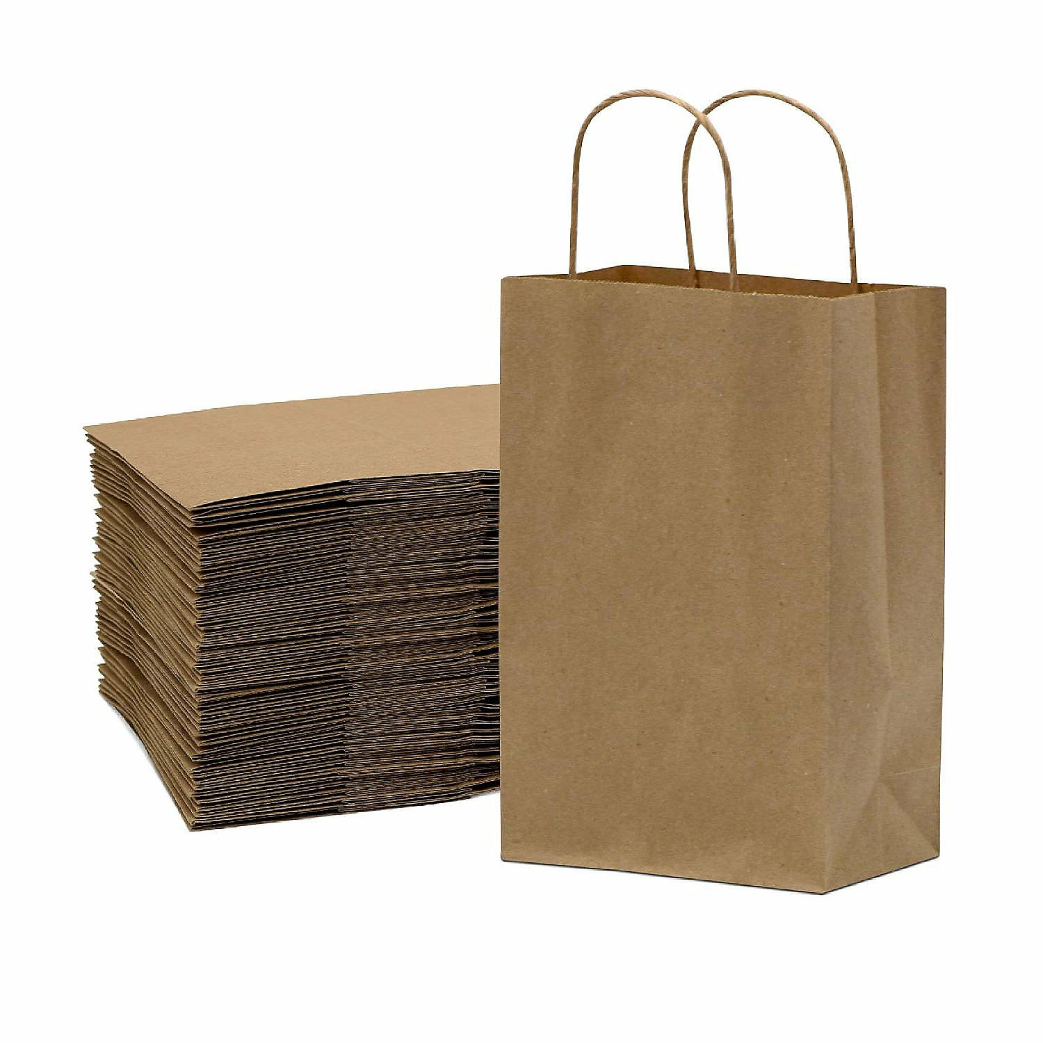 Cheap βοΈ Prime Line Packaging - 8x4x10 Inch 100 Pack Kraft Paper Bags, Brown Gift Bags with Handles, Small Craft Shopping Bags in Bulk for Boutiques π 4 Cheap βοΈ Prime Line Packaging - 8x4x10 Inch 100 Pack Kraft Paper Bags, Brown Gift Bags with Handles, Small Craft Shopping Bags in Bulk for Boutiques π - Image 4