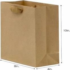 Buy ⌛ Prime Line Packaging - Brown Kraft Paper Gift Bags with Handles for All Occasions 25 Pack 8x4x10 🥰 -Party Bags & Containers Shop prime line packaging brown kraft paper gift bags with handles for all occasions 25 pack 8x4x1014247468 a02NOWA