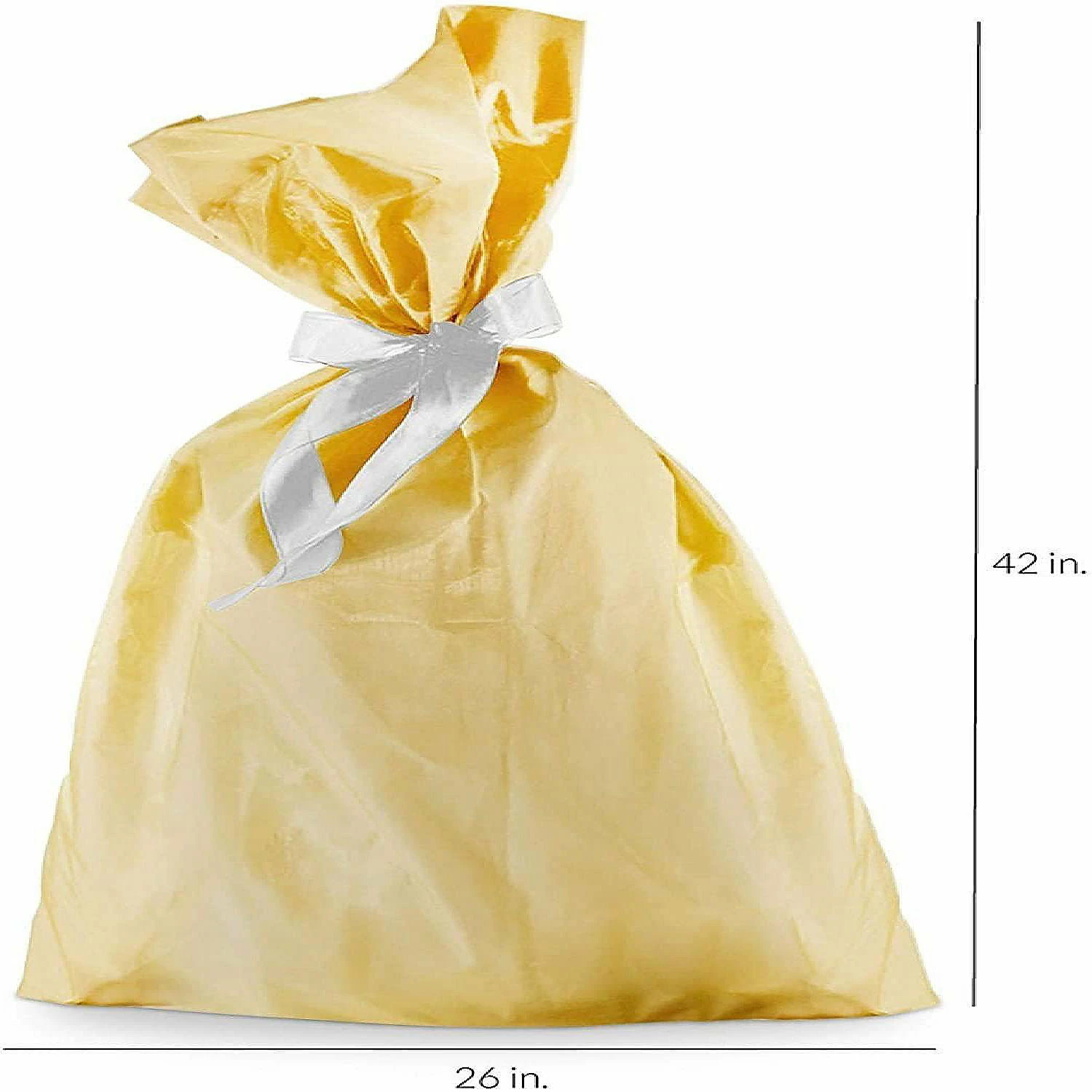 New β Prime Line Packaging- Extra Large Sheer Fabric Pouches with Satrin Ribbon Tie, Gold Sachet Mesh Cloth Bags in Bulk for Business - 50 Pack 16x42 Inch 𧨠3 New β Prime Line Packaging- Extra Large Sheer Fabric Pouches with Satrin Ribbon Tie, Gold Sachet Mesh Cloth Bags in Bulk for Business - 50 Pack 16x42 Inch 𧨠- Image 3