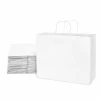 Hot Sale 🤩 Prime Line Packaging- Large White Paper Bags, White Kraft Paper Bags with Twisted Handles 25 Pack 16x6x12 😉