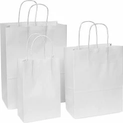 Brand new 🌟 Prime Line Packaging- Multi Color Plastic Bags with Handles for All Occasions 50 Pack 12x15 inch ⭐