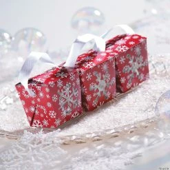 Party Bags & Containers Shop -Party Bags & Containers Shop red and white snowflake takeout boxes 24 pc 13615959 a01