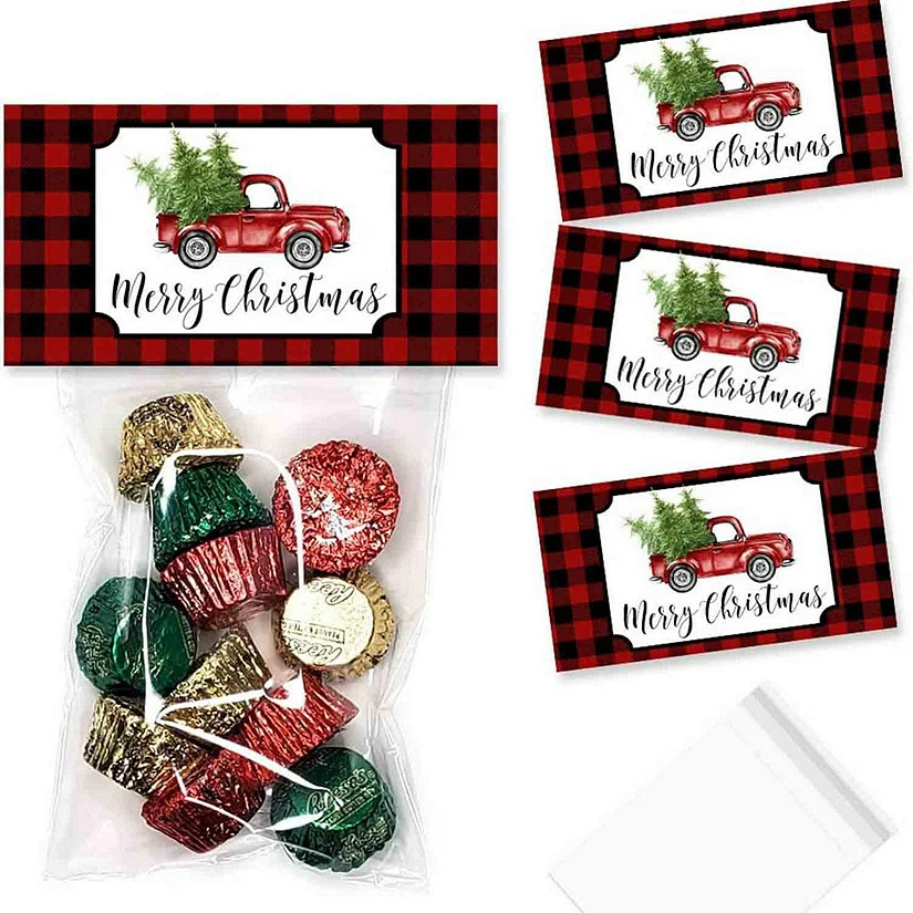 Cheap ๐ Red Plaid โ Christmas Truck Bag Toppers 40pc. by AmandaCreation ๐ 1 Cheap ๐ Red Plaid โ Christmas Truck Bag Toppers 40pc. by AmandaCreation ๐