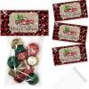 Wholesale ✨ Red Plaid Kraft 🔔 Christmas Truck Bag Toppers 40pc. by AmandaCreation ❤️