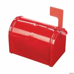 New ⭐ Red Tinplate Mini Mailbox Favor Container ⭐