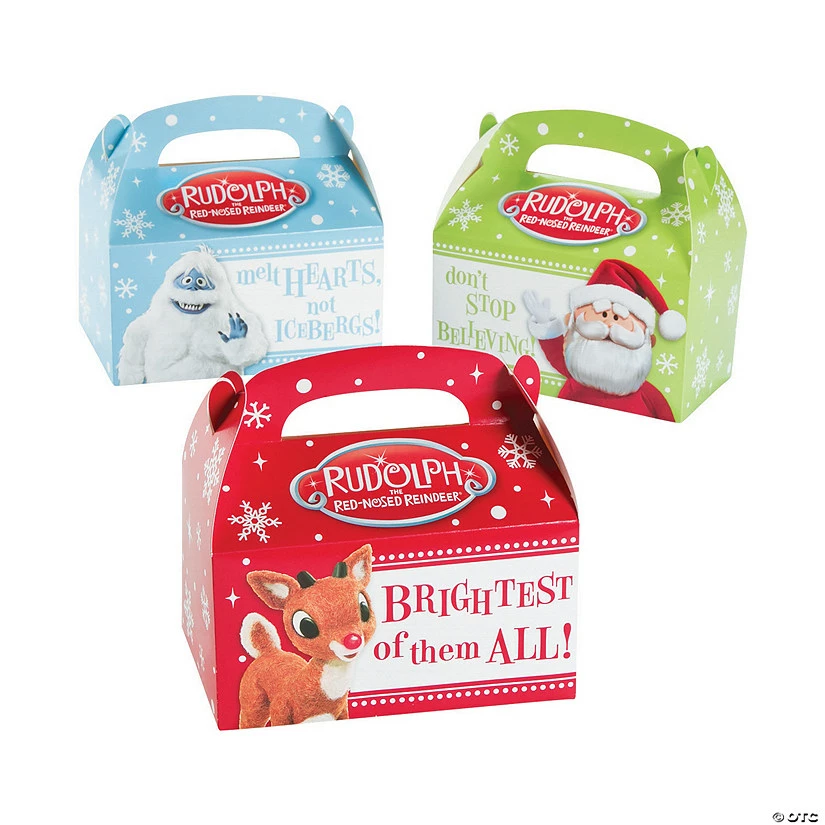 Best Sale 😍 Rudolph the Red-Nosed Reindeer® 🎄 Christmas Treat Boxes - 12 Pc. 🔥 1 Best Sale 😍 Rudolph the Red-Nosed Reindeer® 🎄 Christmas Treat Boxes - 12 Pc. 🔥