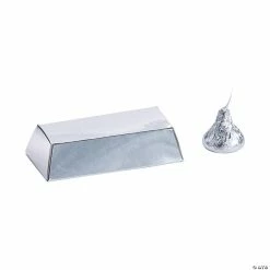 Cheap 🎉 Silver Bar Favor Boxes - 24 Pc. 👍