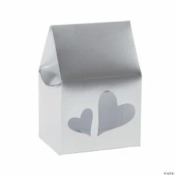 Outlet ⭐ Favor Boxes with Heart Cutouts - 12 Pc. 🧨