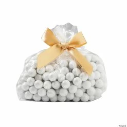 Cheapest 🤩 Small Clear Cellophane Bags with Gold Bow Kit for 50 🛒