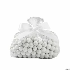 Cheapest ❤️ Small Clear Cellophane Bags with White Bow Kit for 50 😍