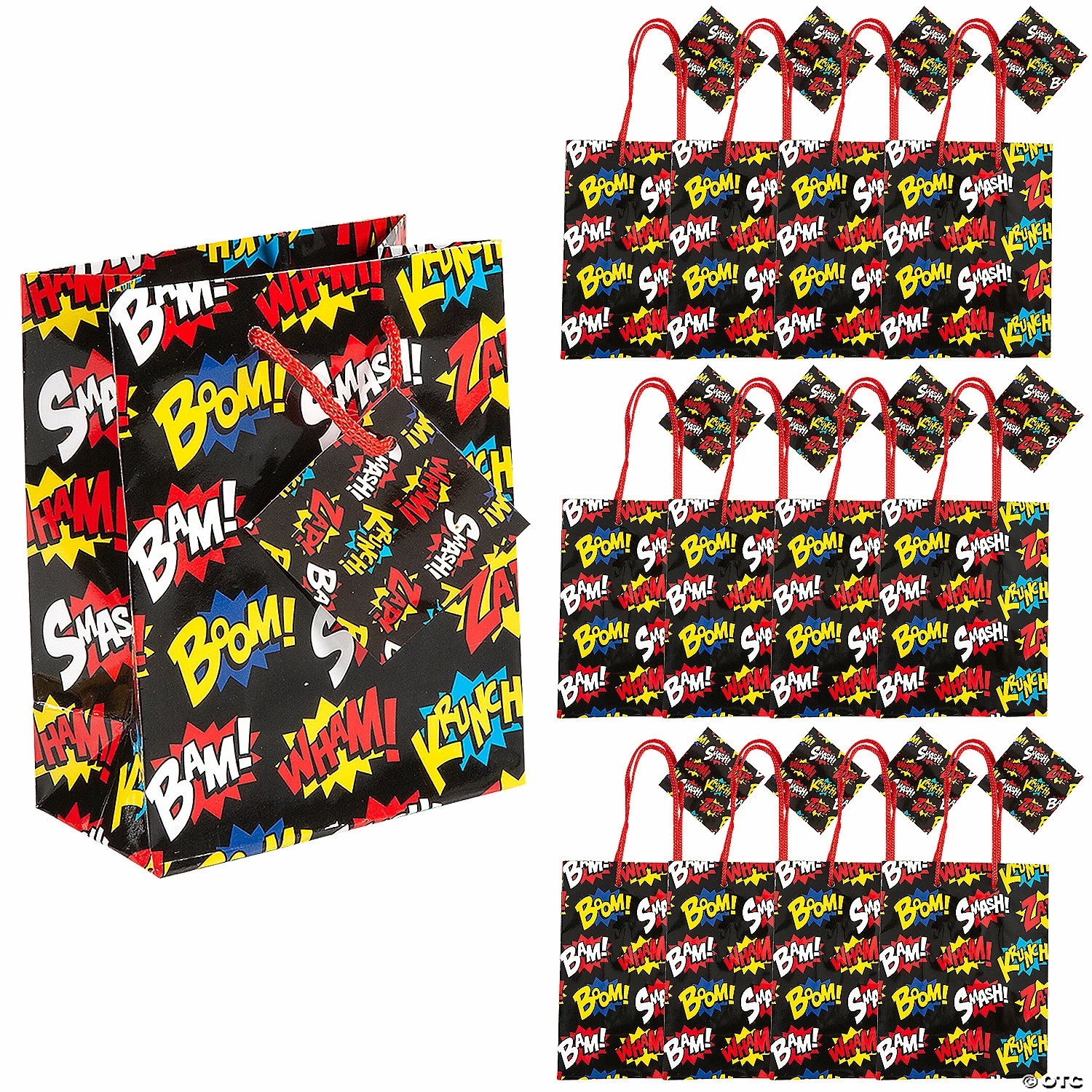 Wholesale β Small Superhero Paper Gift Bags with Tags - 12 Pc. π₯ 1 Wholesale β Small Superhero Paper Gift Bags with Tags - 12 Pc. π₯