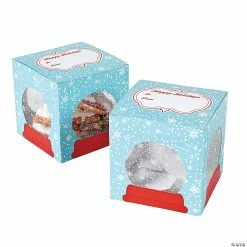 Cheap ❤️ Snow Globe Cookie Boxes - 12 Pc. 💯