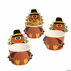 Promo ⭐ Turkey-Shaped Snack Cups - 12 Pc. 🧨