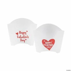 Cheap 🤩 Valentine Fry Snack Containers - 24 Pc. 🎉