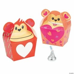 Flash Sale ❤️ Valentine Monkey Treat Boxes - 12 Pc. 🤩