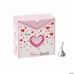 Promo 🤩 Valentine’s Day Heart Mail Treat Boxes - 12 Pc. ⌛