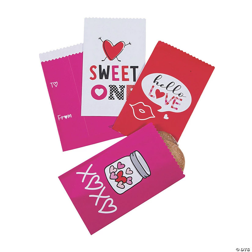 New 😍 Valentine’s Day Treat Bags - 50 Pc. ✔️ 1 New 😍 Valentine’s Day Treat Bags - 50 Pc. ✔️