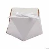 Promo 🎁 White Geometric Favor Boxes with Bow - 12 Pc. 😍