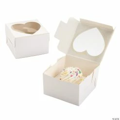 Buy π White Heart Cupcake Boxes - 12 Pc. β€οΈ