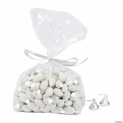 Top 10 😍 White Polka Dot Cellophane Bags - 12 Pc. 💯