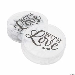 New 🔔 With Love Round Favor Containers - 50 Pc. 💯