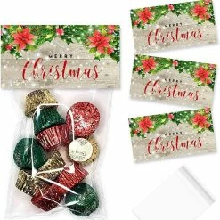 Best deal 😀 Wooded Snowy 🎁 Christmas Bag Toppers 40pc. by AmandaCreation 👍
